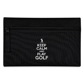 Keep Calm and play Golf - Pencil Case - black - Front