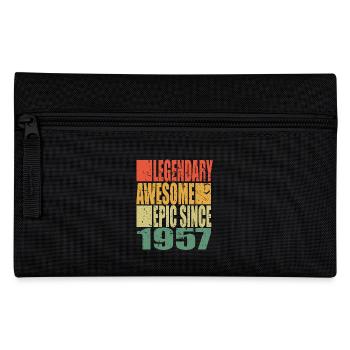 Legendär seit 1957 Spruch Geburtstag - Federtasche - Schwarz - Vorne