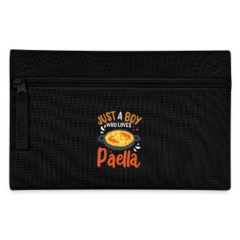 Paella Love Just A Boy Who Loves Paella Spanish - Pencil Case - black - Front