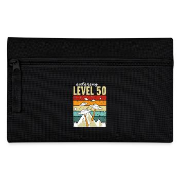Level 50 Gaming Controller 50th Birthday - Pencil Case - black - Front