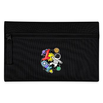 1 years astronaut boy 1st birthday gift - Pencil Case - black - Front