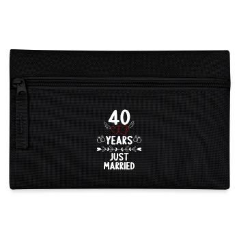 40 ans 40 Yaers just married 40 ans de mariage - Trousse - noir - Devant