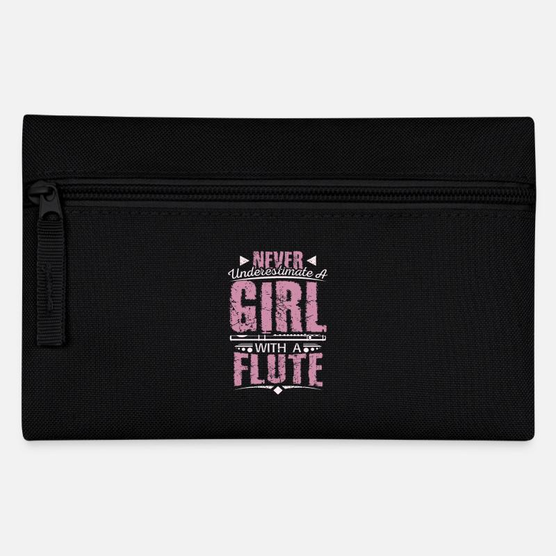 Querflöte Flöte Girl - Federtasche - Schwarz