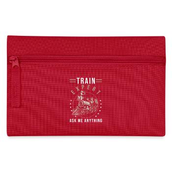 Don de train ferroviaire - Trousse - rouge - Devant