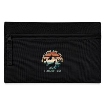 Les montagnes annoncent le coucher du soleil - Trousse - noir - Devant