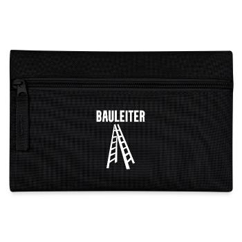 Bauleiter Leiter Wortspiel - Federtasche - Schwarz - Vorne