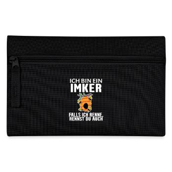 Bienen Imker Biene - Federtasche - Schwarz - Vorne