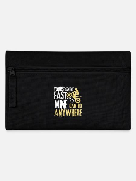 Can go anywhere trial bike - Pencil Case - black