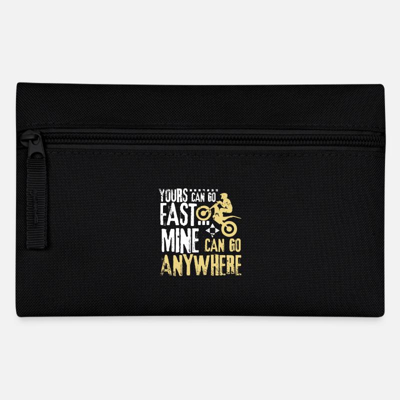 Can go anywhere trial bike - Pencil Case - black