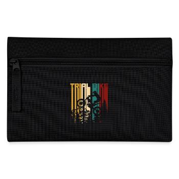 vintage moto trial - Pencil Case - black - Front