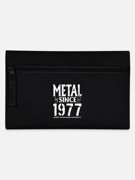 Metal Geschenk Geburstag Jahrgang 1977 - Federtasche - Schwarz