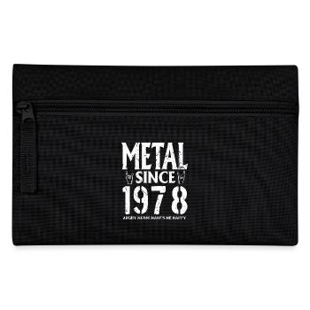 Metal Geschenk Geburstag Jahrgang 1978 - Federtasche - Schwarz - Vorne