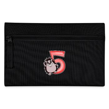 5 Jahre alt - 5. Geburtstag - Kindergeburtstag - Federtasche - Schwarz - Vorne