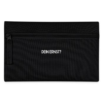 Dein Ernst Ernsthaft Not Your Ernst Echt Seriously - Federtasche - Schwarz - Vorne