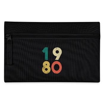 Vintage Anniversaire Rétro 1980 - Trousse - noir - Devant