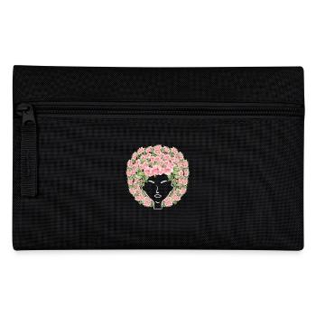 Flowers Afro - Pencil Case - black - Front