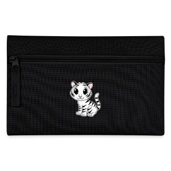 Weißer Tiger - Federtasche - Schwarz - Vorne