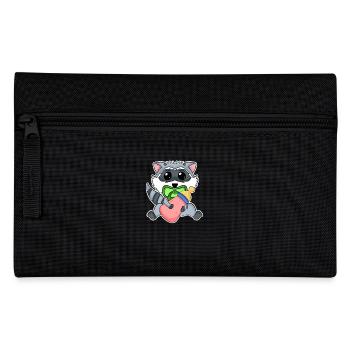 Bébé raton laveur - Trousse - noir - Devant