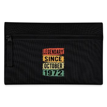 Birthday Retro October 1972 - Pencil Case - black - Front