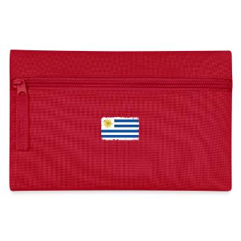 Uruguay Herzschlag Flagge Vintage Uruguay - Federtasche - Rot - Vorne
