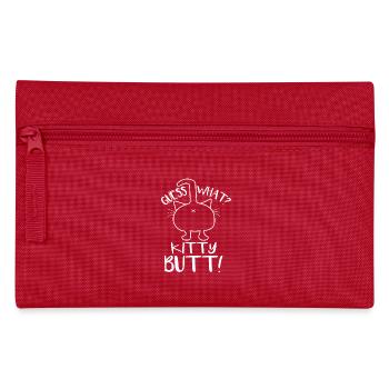 Guess what kitty butt - Pencil Case - red - Front