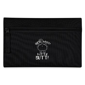 Guess what kitty butt - Pencil Case - black - Front