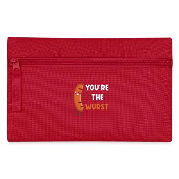 Wurst Wortspiel lustig - Federtasche - Rot - Vorne