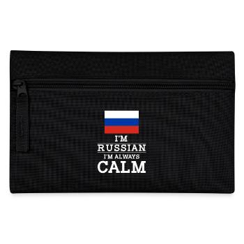 Russie Im always calm - Trousse - noir - Devant