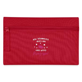Ich Schmeiß Alles Hin Und Werd Prinzessin Geschenk - Federtasche - Rot - Vorne