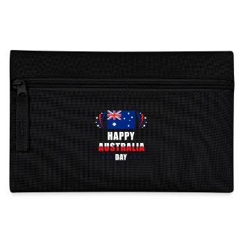Australien Happy Australia Day - Federtasche - Schwarz - Vorne