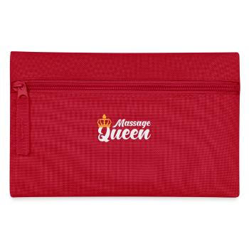 Massage Masseurin Geschenk - Federtasche - Rot - Vorne