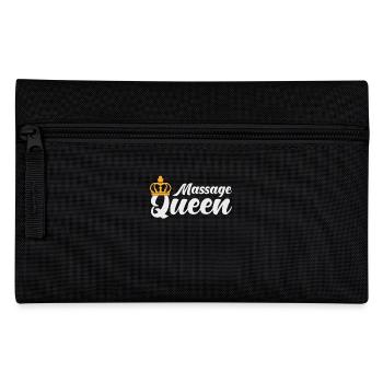 Massage Masseurin Geschenk - Federtasche - Schwarz - Vorne