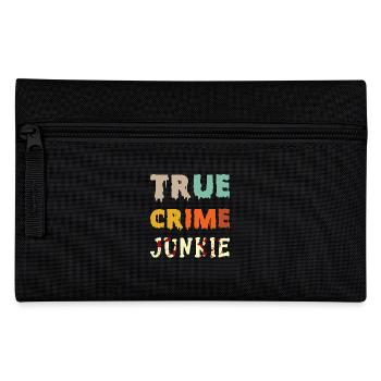 True Crime Junkie - Pencil Case - black - Front