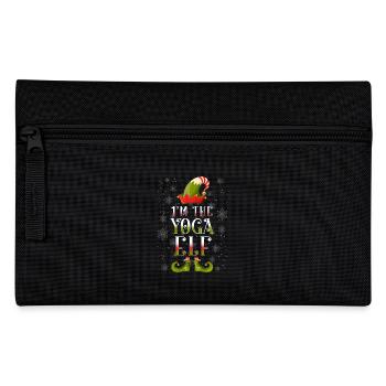 Yoga Elf Christmas Gift - Pencil Case - black - Front