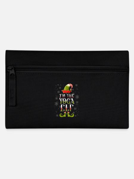 Yoga Elf Weihnachtsgeschenk - Federtasche - Schwarz