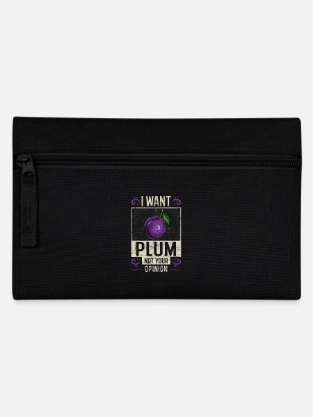 Pflaume Spruch lustig - Federtasche - Schwarz