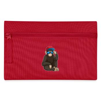 Affe Sonnenbrille - Federtasche - Rot - Vorne