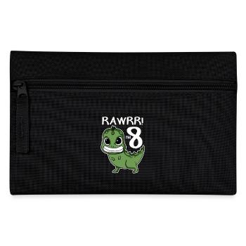 8th birthday - 8 years old - I am 8 - Pencil Case - black - Front