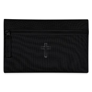 Cross LIneart Christian - Pencil Case - black - Front