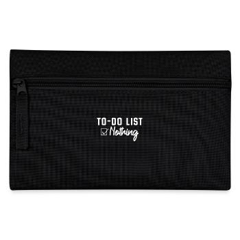 To-Do List Nothing Todo List Nothing Sloth Lazy - Pencil Case - black - Front
