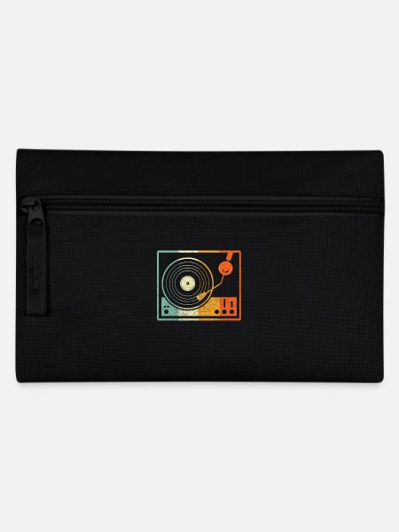 Vinyl Retro - Federtasche - Schwarz