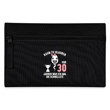 30 Jahre vor 30 Jahren schnellste 30. Geburtstag - Federtasche - Schwarz - Vorne