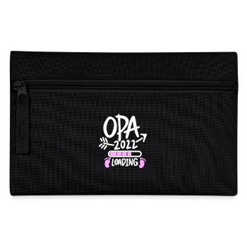 Opa 2022 Loading - Opa werden - Bald Opa - Federtasche - Schwarz - Vorne
