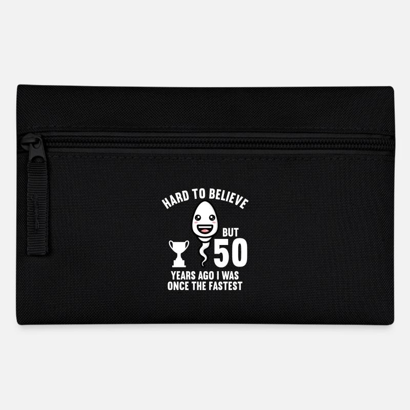 50 Jahre vor 50 Jahren schnellste 50. Geburtstag - Federtasche - Schwarz