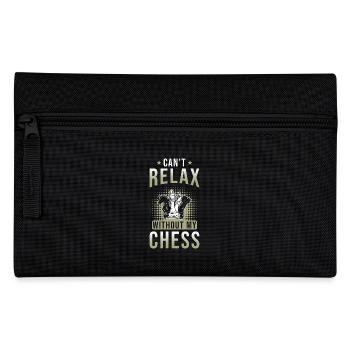 Schach Geschenk - Federtasche - Schwarz - Vorne