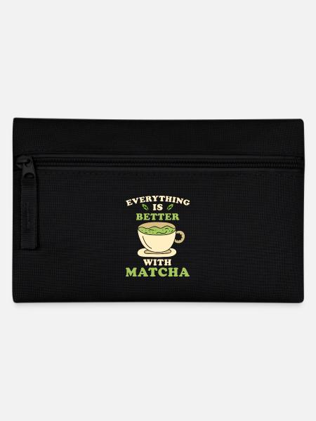 Matcha Tee - Federtasche - Schwarz
