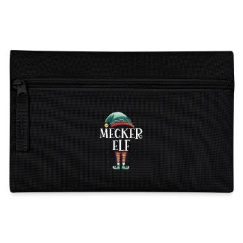 Weihnachten Partnerkostüm Mecker Elf Elfe Elfen - Federtasche - Schwarz - Vorne
