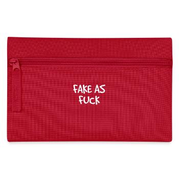 falsch wie scheisse - Federtasche - Rot - Vorne