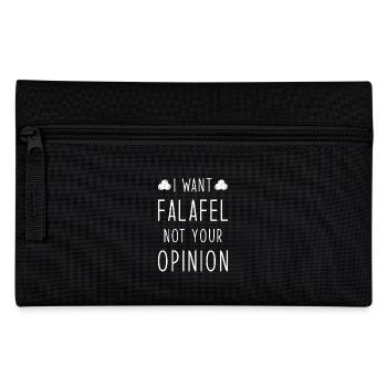 Falafel disant drôle - Trousse - noir - Devant