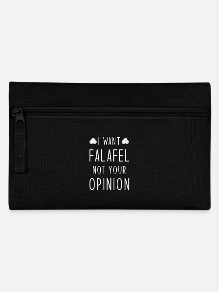 Falafel Spruch witzig - Federtasche - Schwarz